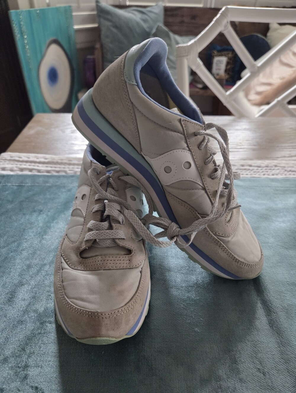 Saucony Jazz Triple Sneakers | Gray/Blue/Turquoise | Size 10 👟